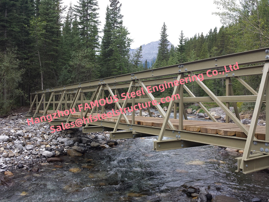 КИТАЙ Высокий мост Bailey емкости нагрузки стальной с низким поверхностным покрытием гальванизированным обслуживанием поставщик