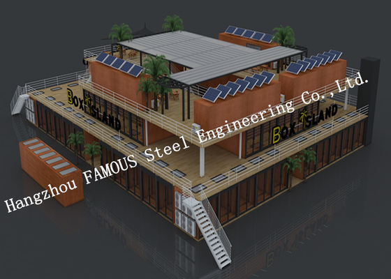 КИТАЙ Подгонянный модульный дом контейнера Префаб для торгового центра или кафе-бара поставщик
