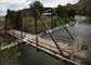 Мост континентальной полуфабрикат стальной ферменной конструкции пешеходный с жесткостью конкретной палубы высокой поставщик