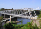 Модульный гальванизированный стальной мост, временный портативный одиночный мост АСТМ дороги майны поставщик