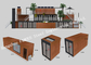 Подгонянный модульный дом контейнера Префаб для торгового центра или кафе-бара поставщик