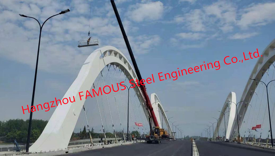 КИТАЙ Мост стального свода с высокой емкостью нагрузки для мостов с Sidework для моста конструкции поставщик