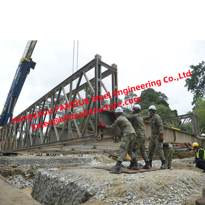 КИТАЙ Модульный военный мост Байлей, конструкция стальной структуры спасения мостов остатка армии аварийная поставщик