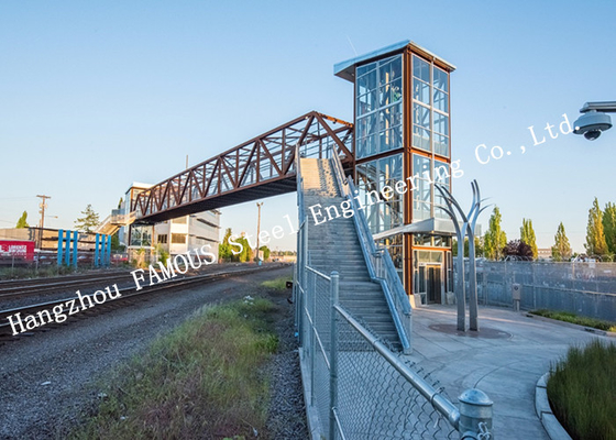 КИТАЙ Мост металла поручня Скывалк структуры сталей пешеходных мостов города Сигхцеинг полуфабрикат поставщик